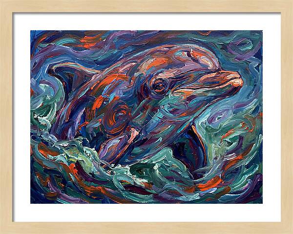 Bottlenose Dolphin In Expressionist Style