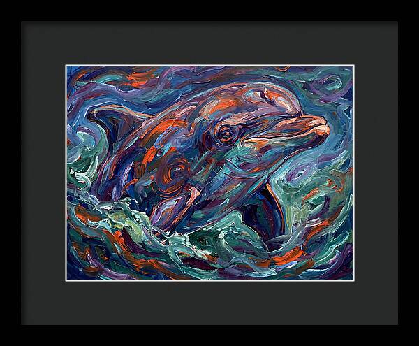 Bottlenose Dolphin In Expressionist Style