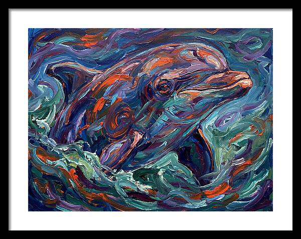 Bottlenose Dolphin In Expressionist Style