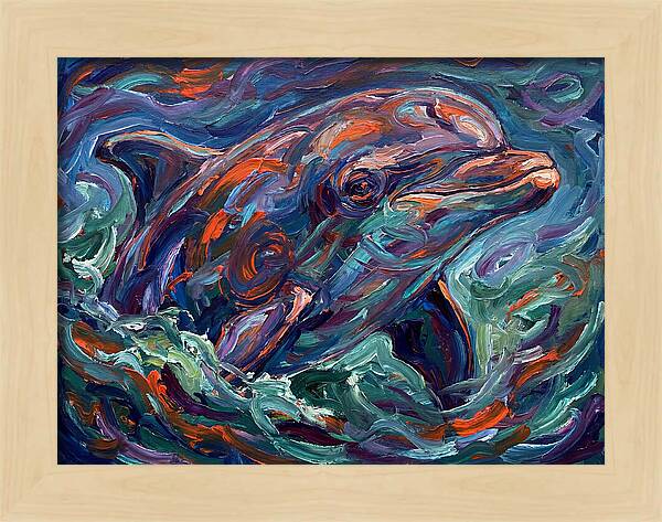 Bottlenose Dolphin In Expressionist Style