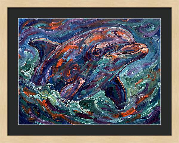 Bottlenose Dolphin In Expressionist Style