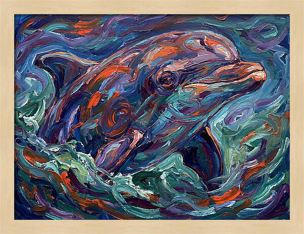 Bottlenose Dolphin In Expressionist Style
