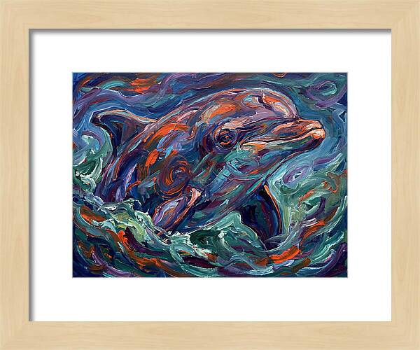 Bottlenose Dolphin In Expressionist Style