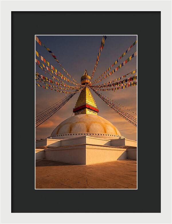 Boudhanath Stupa At Golden Hour