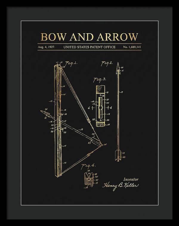 Bow And Arrow Gold Patent Us1689141a
