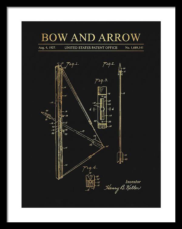 Bow And Arrow Gold Patent Us1689141a