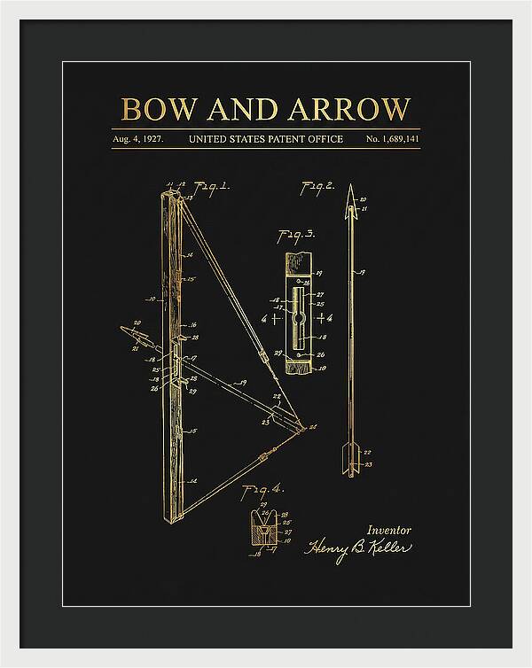 Bow And Arrow Gold Patent Us1689141a