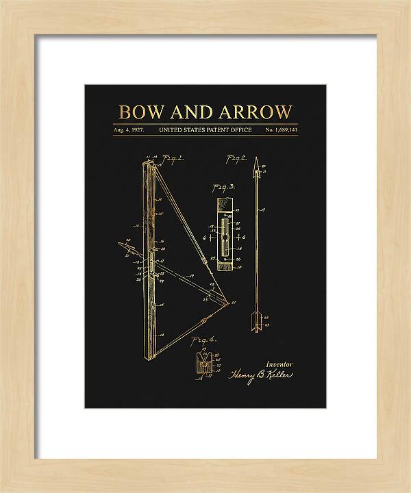 Bow And Arrow Gold Patent Us1689141a