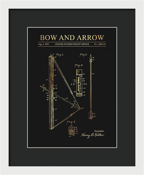 Bow And Arrow Gold Patent Us1689141a