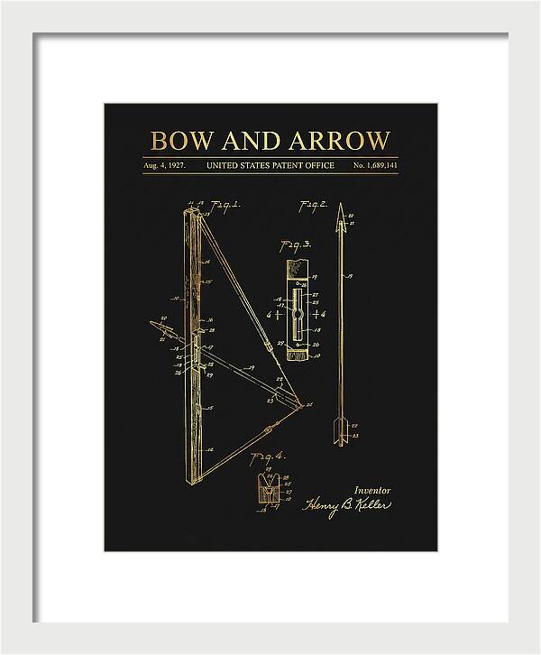 Bow And Arrow Gold Patent Us1689141a