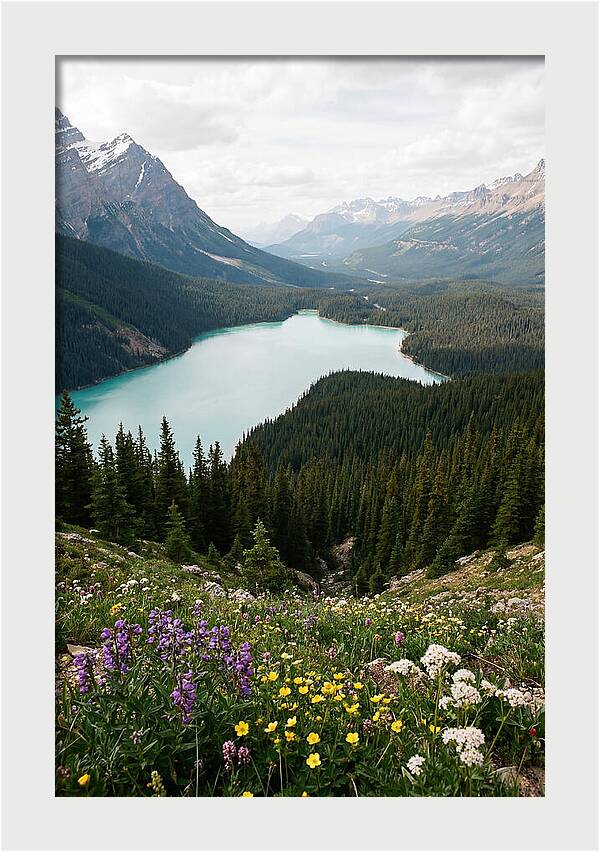 Bow Summit Overlooking Peyto Lake