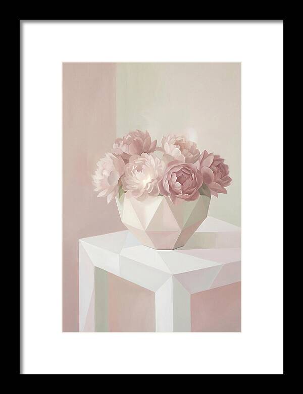 Bowl Of Fluffy Pink Peonies