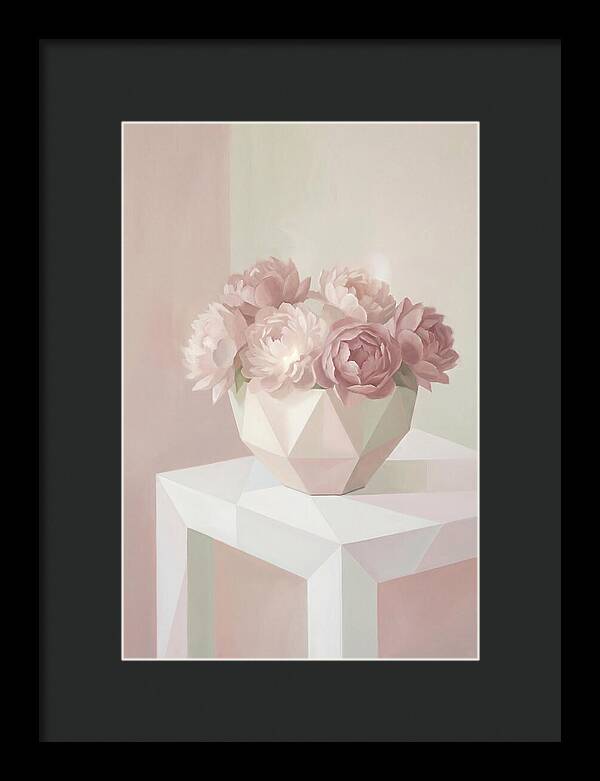 Bowl Of Fluffy Pink Peonies