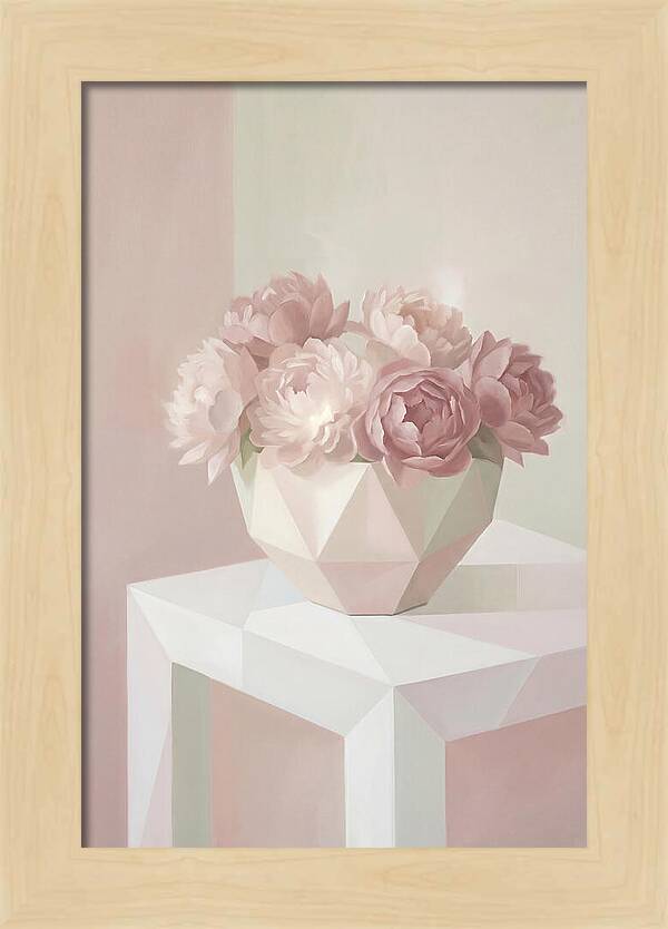 Bowl Of Fluffy Pink Peonies