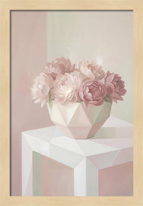 Bowl Of Fluffy Pink Peonies