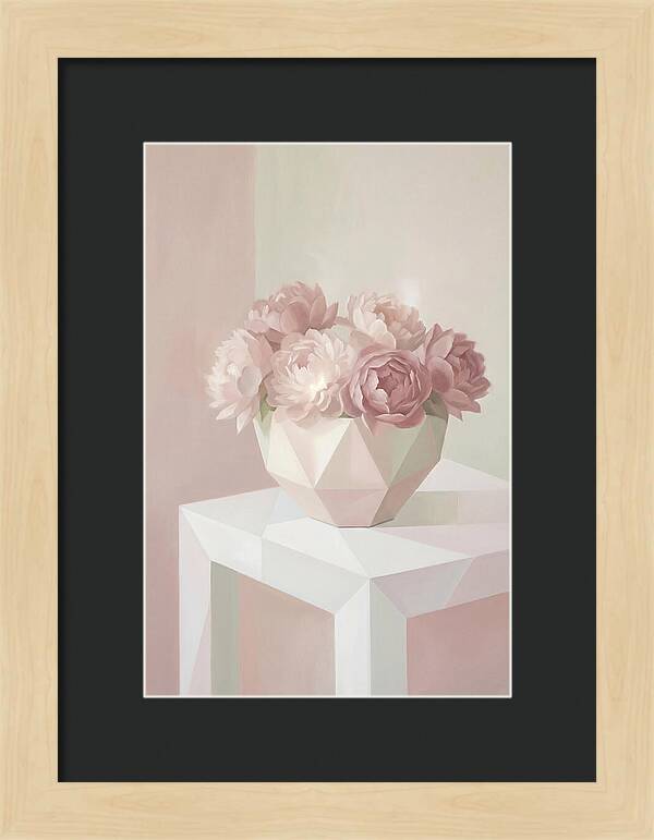 Bowl Of Fluffy Pink Peonies