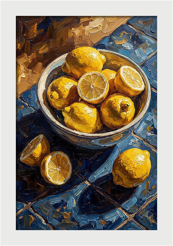 Bowl Of Fresh Lemons