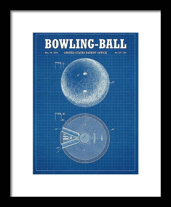 Bowling Ball Blueprint Patent Us531103a