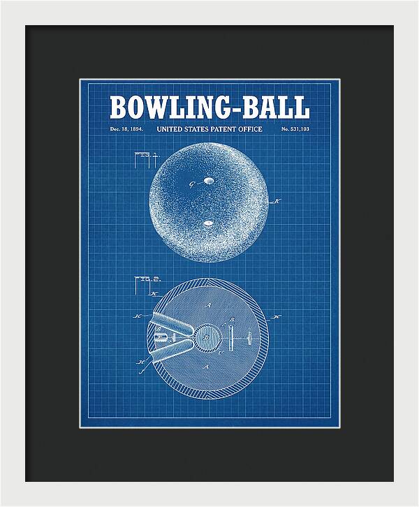 Bowling Ball Blueprint Patent Us531103a
