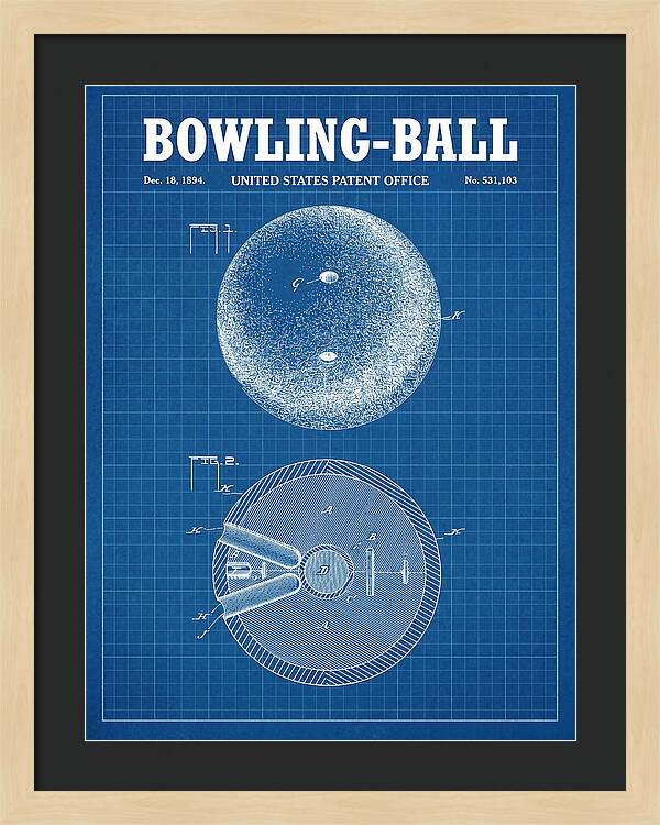 Bowling Ball Blueprint Patent Us531103a