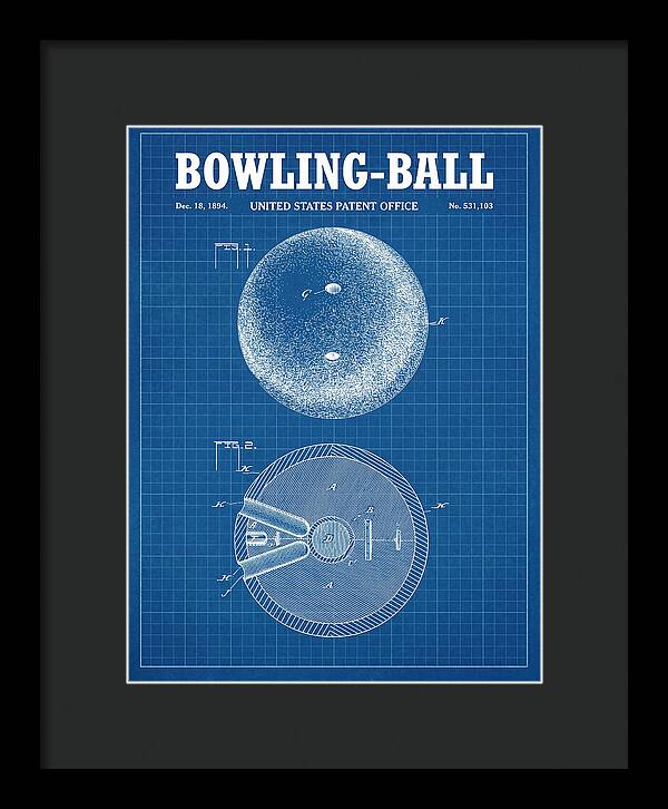 Bowling Ball Blueprint Patent Us531103a