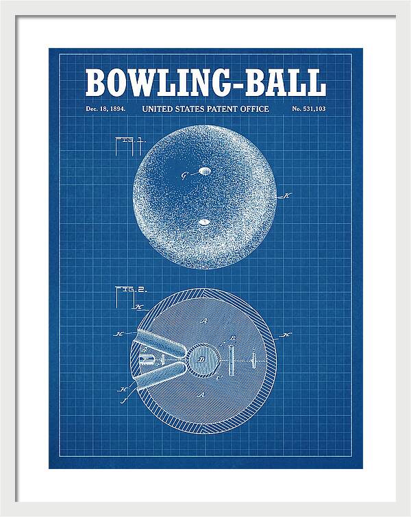 Bowling Ball Blueprint Patent Us531103a
