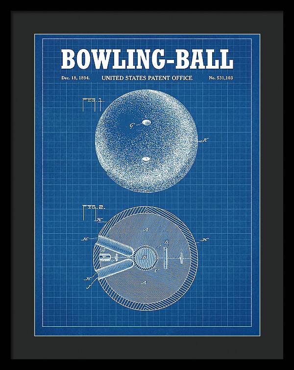 Bowling Ball Blueprint Patent Us531103a