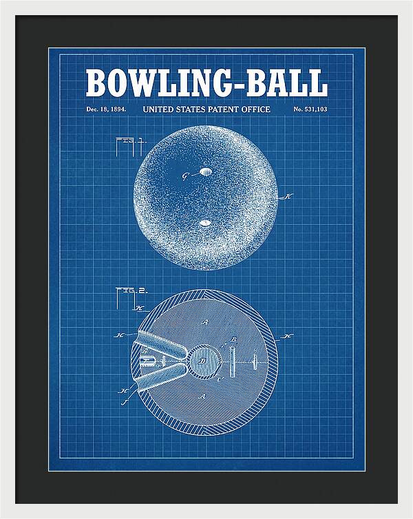 Bowling Ball Blueprint Patent Us531103a