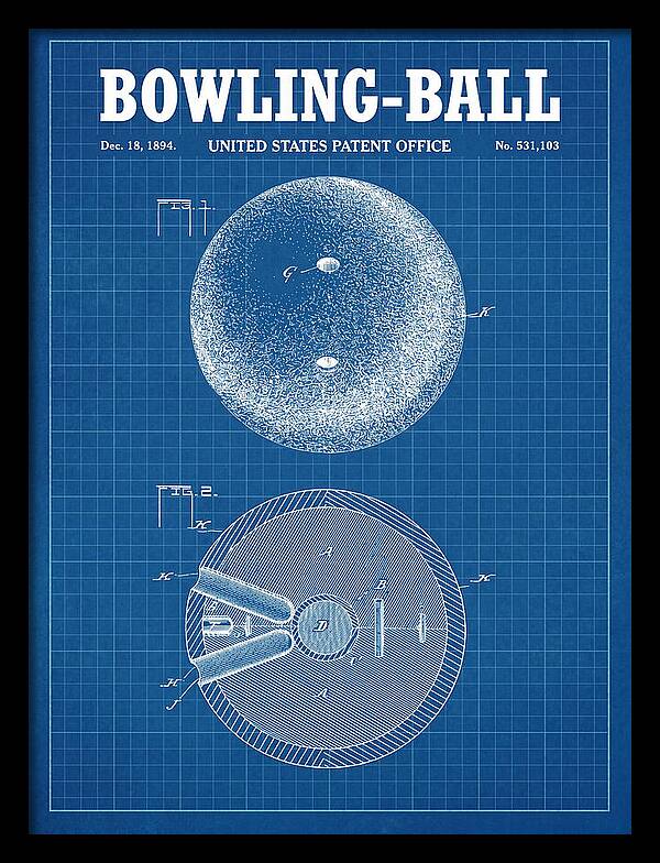 Bowling Ball Blueprint Patent Us531103a