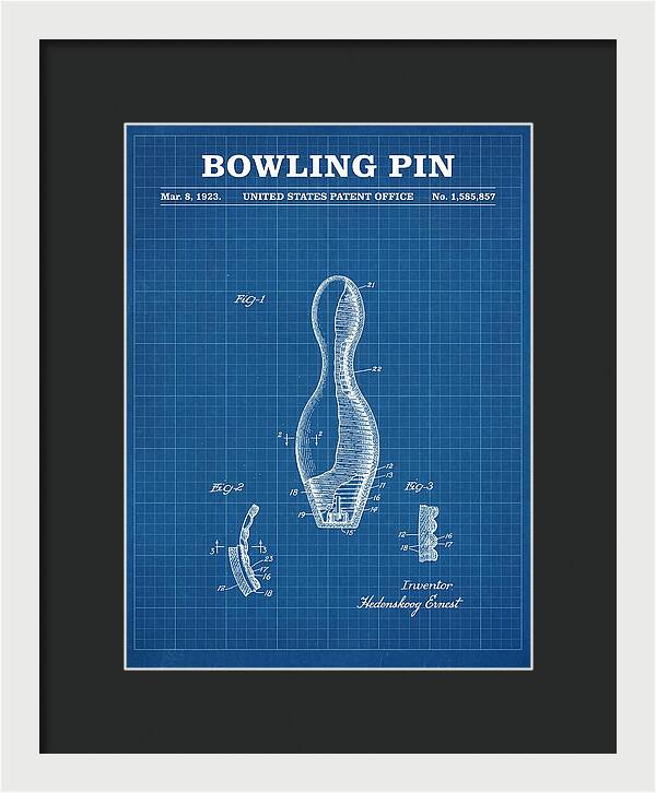 Bowling Pin Blueprint Patent Us1585857a