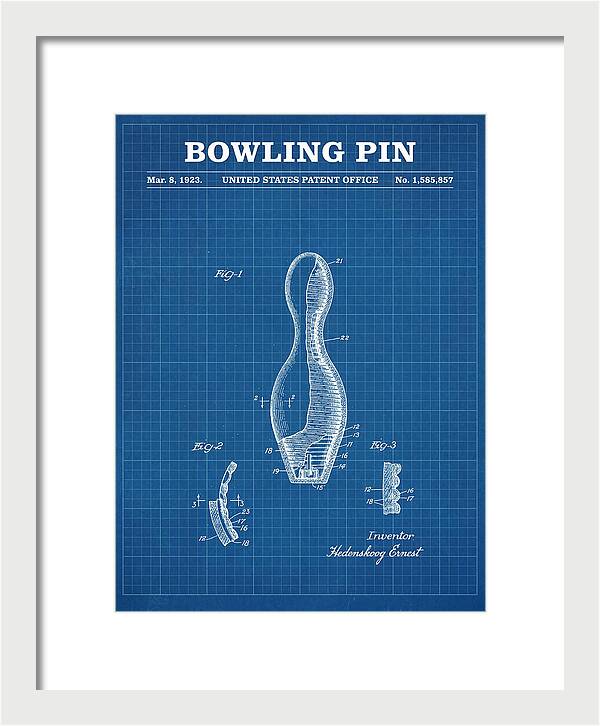 Bowling Pin Blueprint Patent Us1585857a