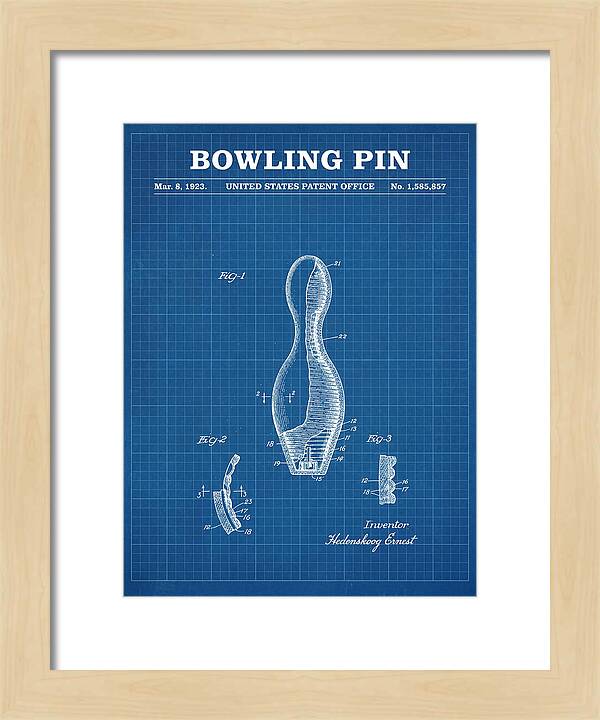 Bowling Pin Blueprint Patent Us1585857a