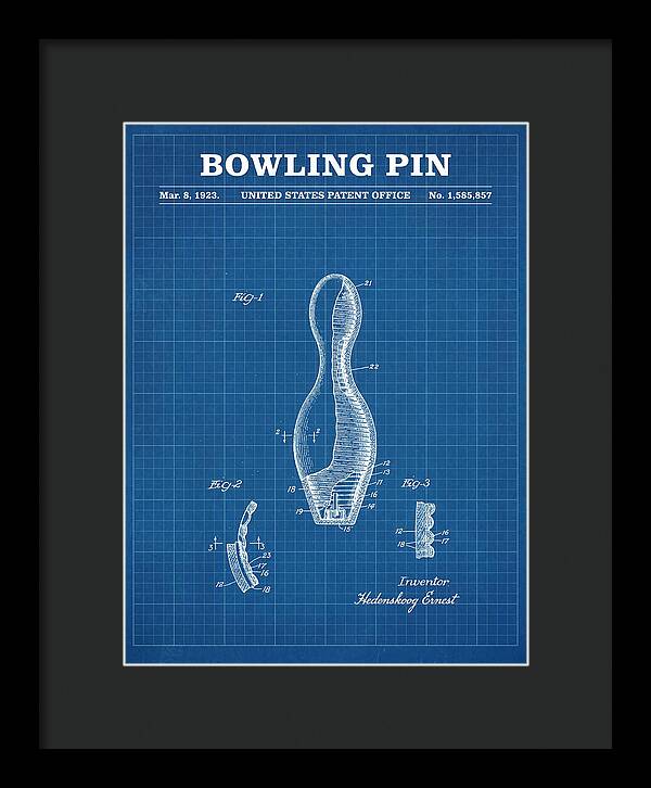 Bowling Pin Blueprint Patent Us1585857a