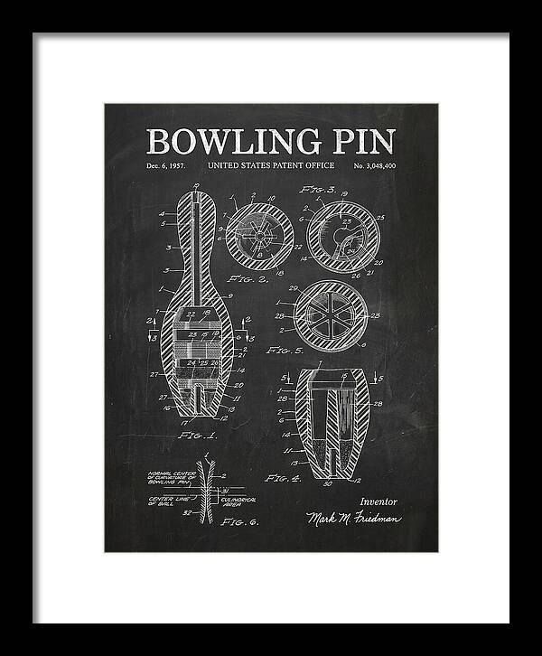 Bowling Pin Chalkboard Patent Us3048400a