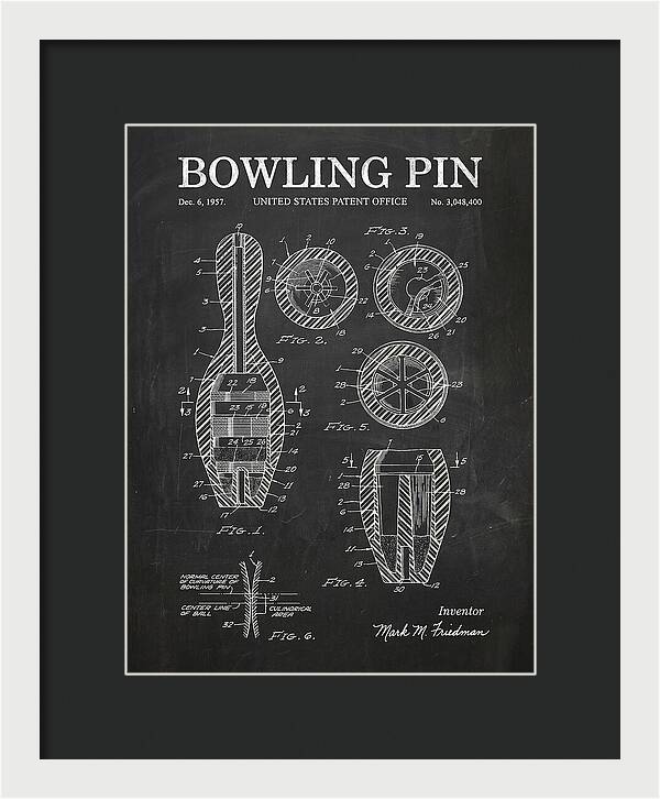 Bowling Pin Chalkboard Patent Us3048400a
