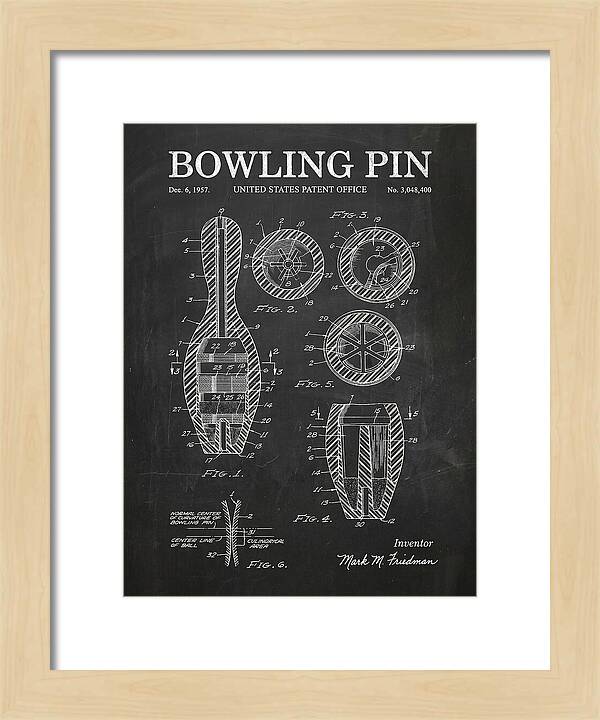 Bowling Pin Chalkboard Patent Us3048400a