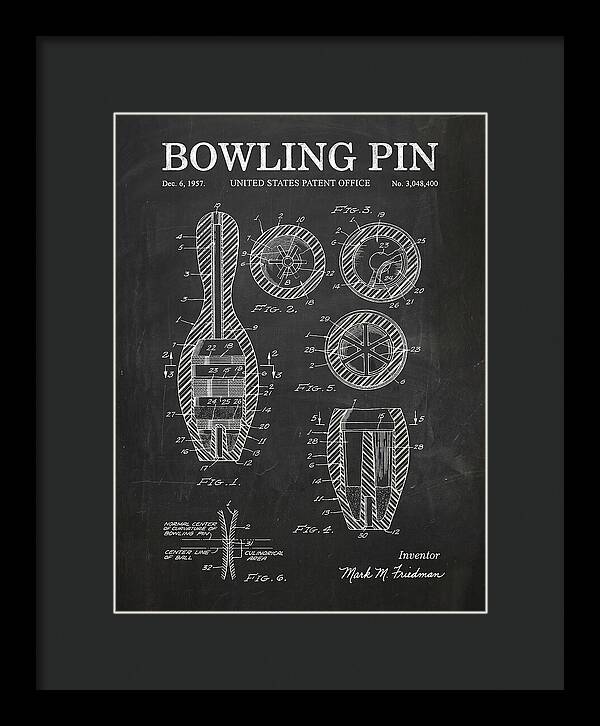 Bowling Pin Chalkboard Patent Us3048400a