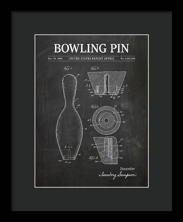 Bowling Pin Chalkboard Patent Us3237945a