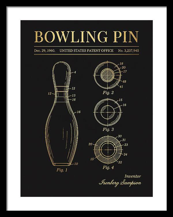 Bowling Pin Gold Patent Us3237945a