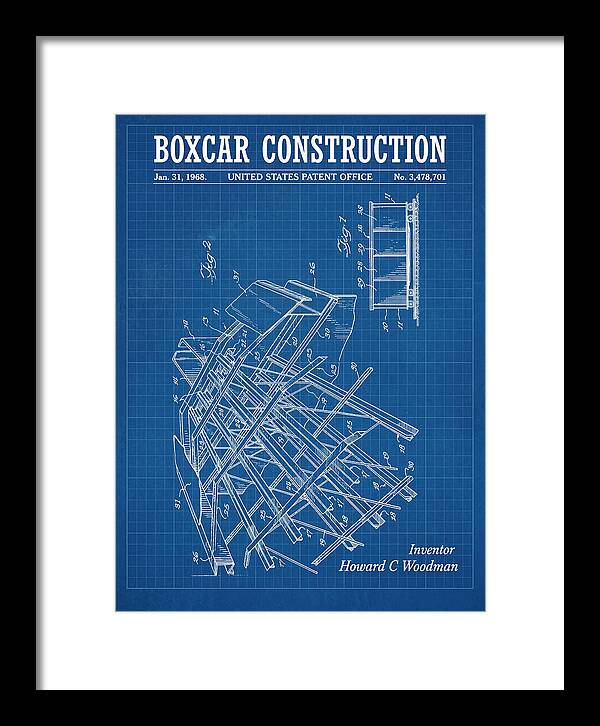 Boxcar Construction Blueprint Patent Us3478701