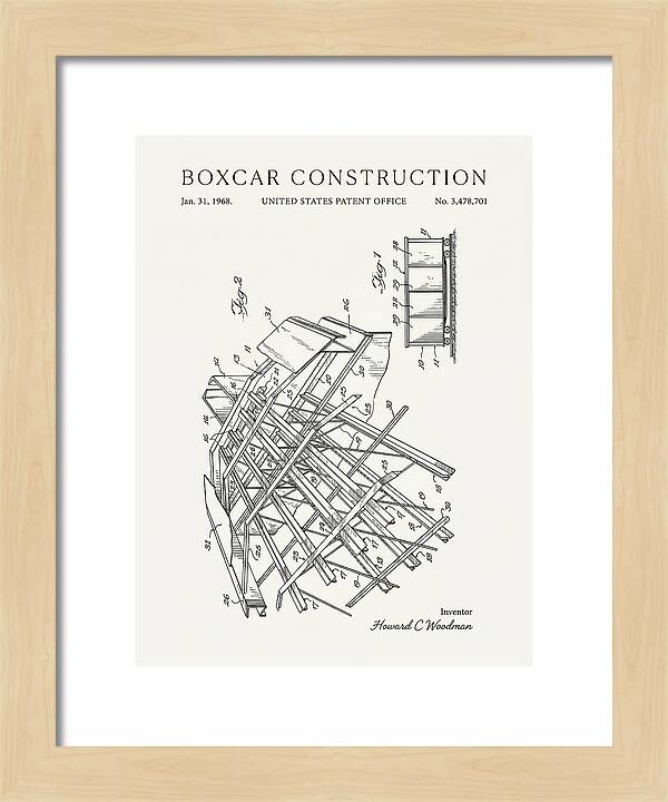 Boxcar Construction Minimalist Patent Us3478701
