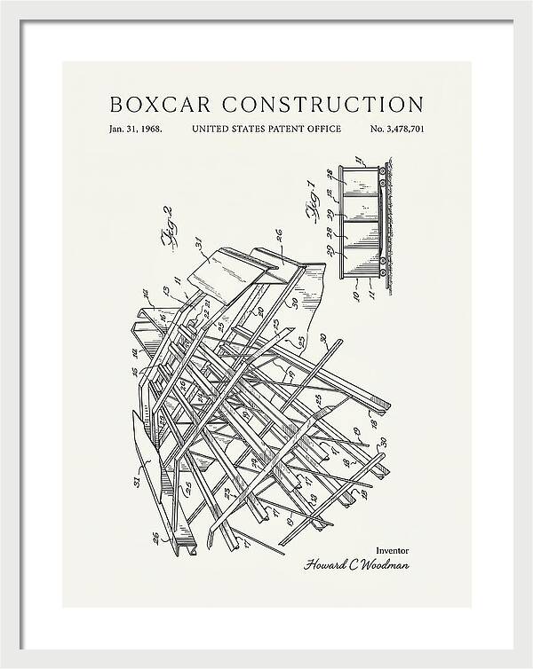 Boxcar Construction Minimalist Patent Us3478701