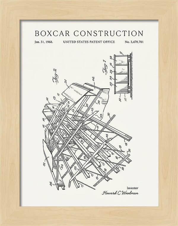 Boxcar Construction Minimalist Patent Us3478701