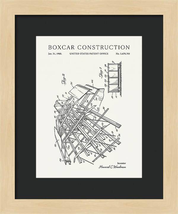 Boxcar Construction Minimalist Patent Us3478701