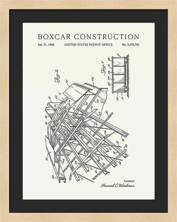 Boxcar Construction Minimalist Patent Us3478701
