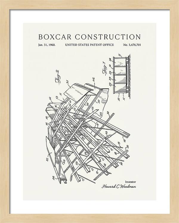 Boxcar Construction Minimalist Patent Us3478701