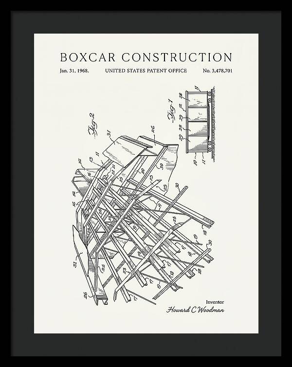 Boxcar Construction Minimalist Patent Us3478701