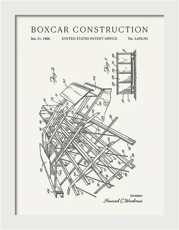Boxcar Construction Minimalist Patent Us3478701