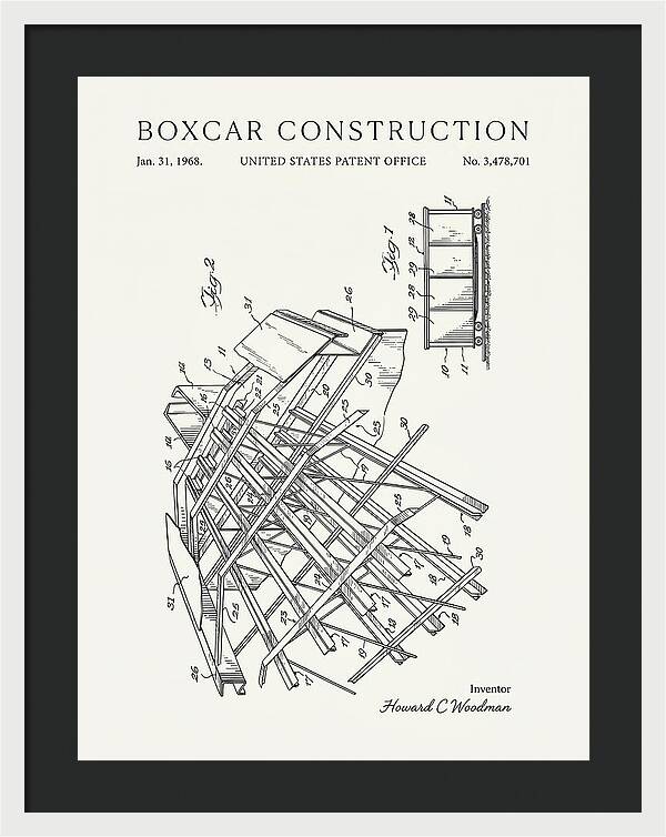 Boxcar Construction Minimalist Patent Us3478701
