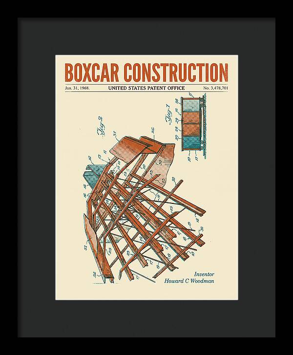 Boxcar Construction Retro Patent Us3478701